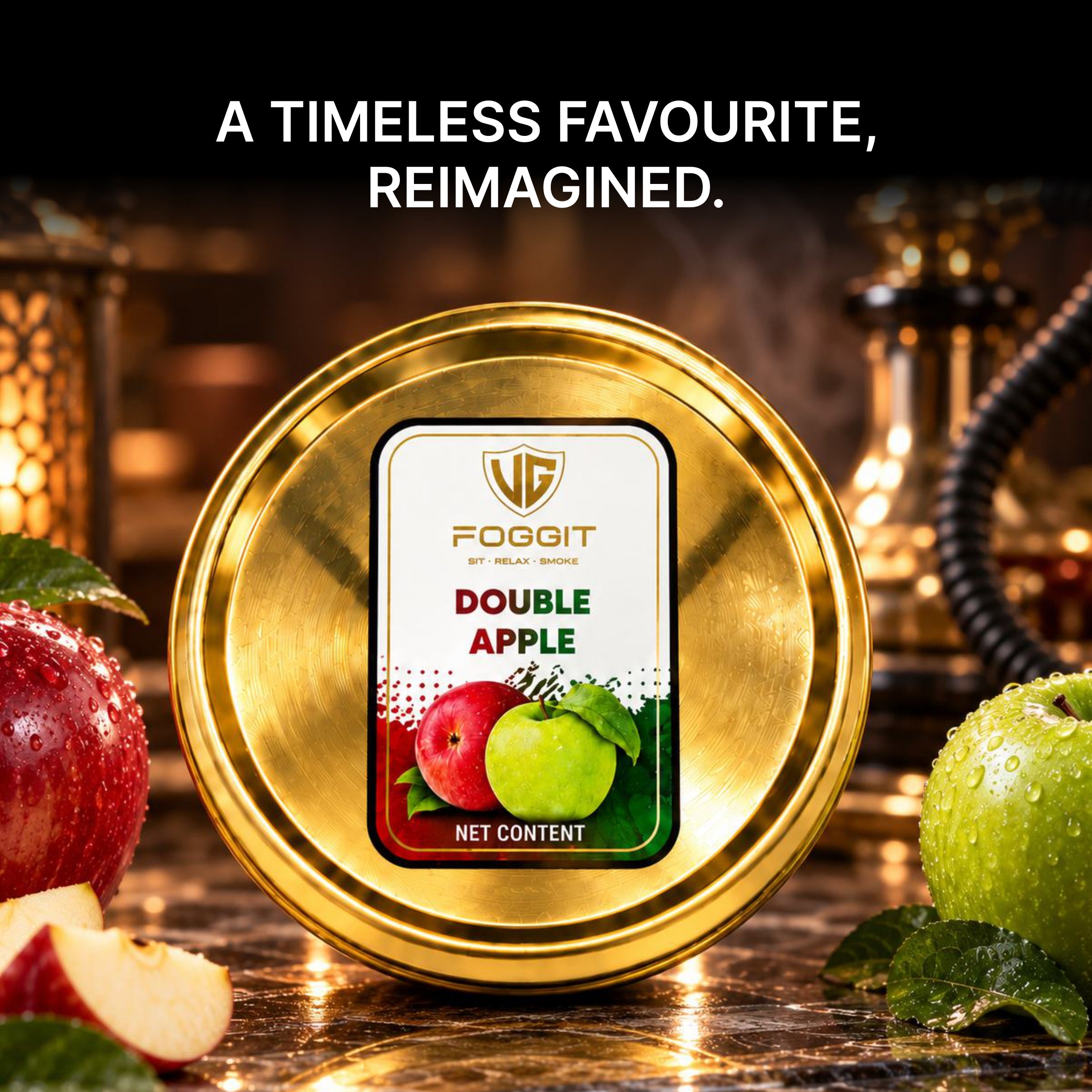 VG Foggit Double Apple - 1 Kg Hookah Flavour
