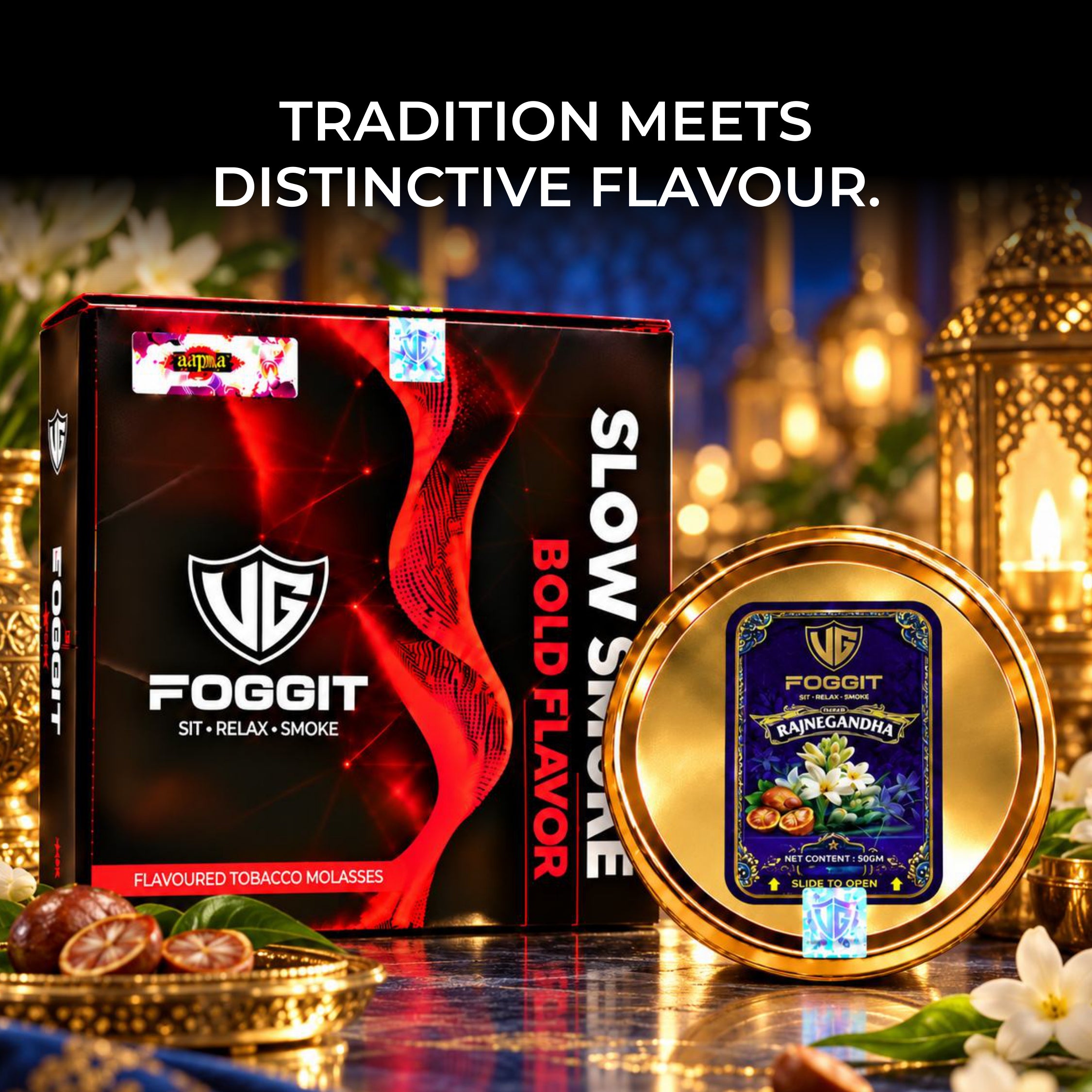 VG Foggit Rajnegandha - 1 Kg  Hookah Flavour