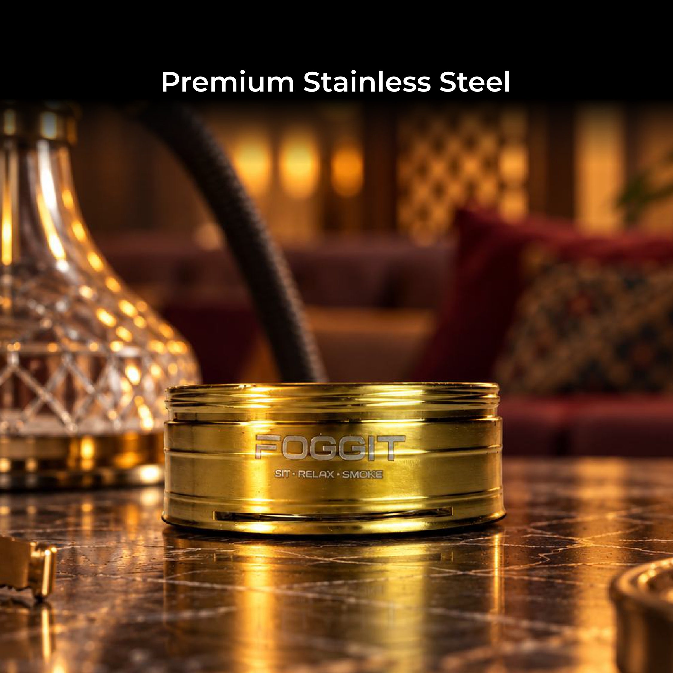 Cloud Hookah Stainless Steel For Even Heat