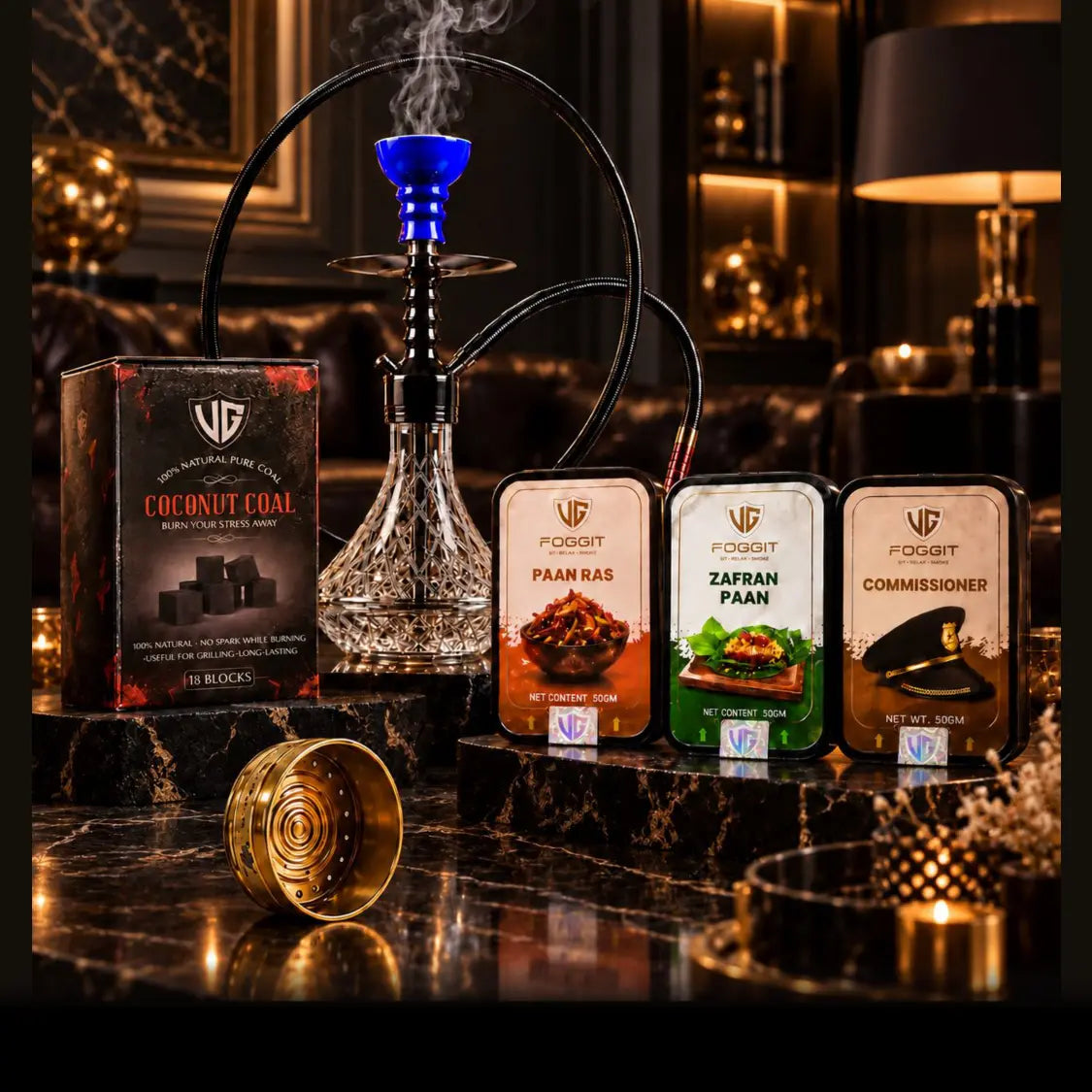 007 Night Fire Hookah Combo